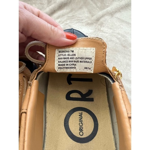 Vintage Women’s Sporto Ellen Gum Shoe Rubber with Leather Upper Navy Size 7 - Picture 5 of 6